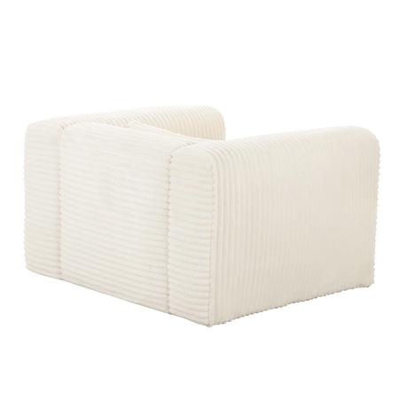 Tarra Fluffy Oversized Corduroy Armchair by TOV Furniture at Eve Furniture