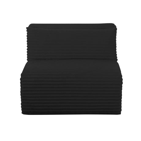 Tarra Fluffy Oversized Corduroy Modular Armless Chair by TOV Furniture at Eve Furniture