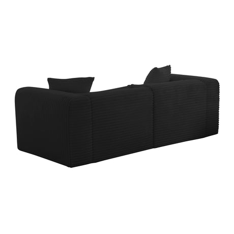 Tarra Fluffy Oversized Corduroy Modular Loveseat by TOV Furniture at Eve Furniture