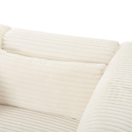 Tarra Fluffy Oversized Corduroy Modular Sofa by TOV Furniture at Eve Furniture