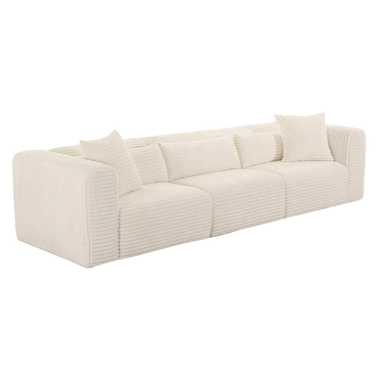 Tarra Fluffy Oversized Corduroy Modular Sofa by TOV Furniture at Eve Furniture