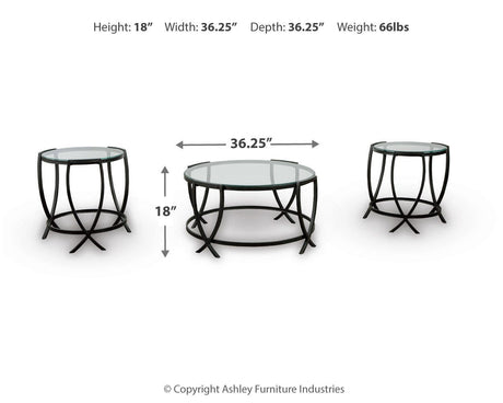 Tarrin Black Table by Ashley at Eve Furniture