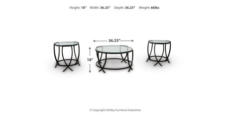 Tarrin Black Table by Ashley at Eve Furniture