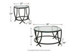 Tarrin Black Table by ASHLEY FURNITURE at Eve Furniture