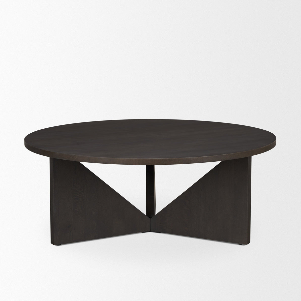 Tarro Brown Wood w/ Triangle Legs Coffee Table by Mercana at Eve Furniture