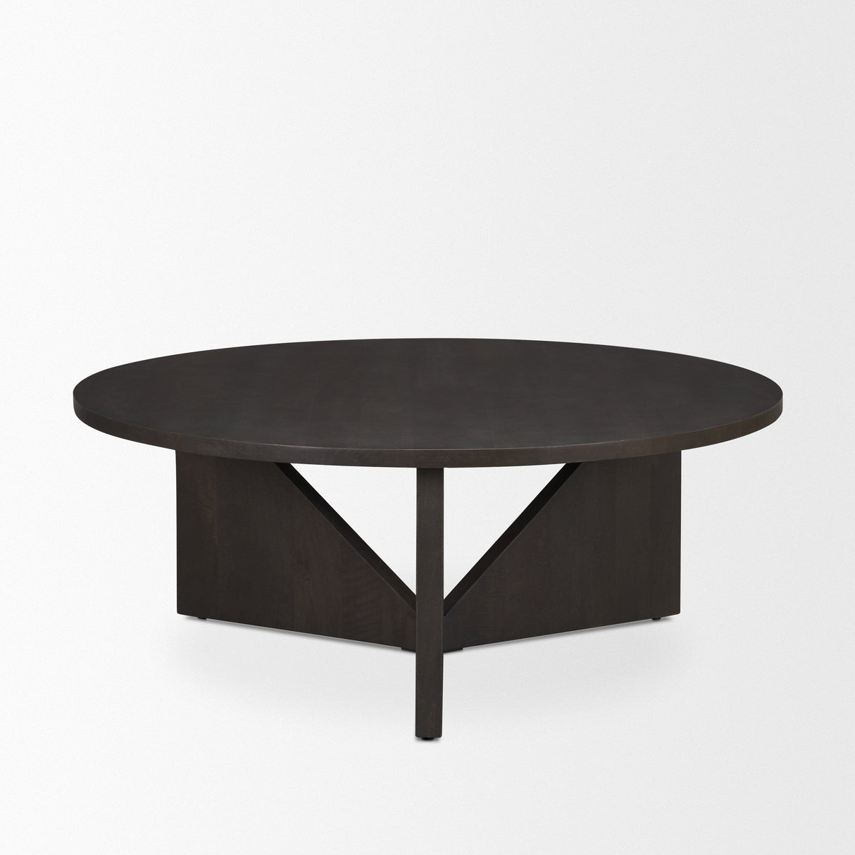 Tarro Brown Wood w/ Triangle Legs Coffee Table by Mercana at Eve Furniture