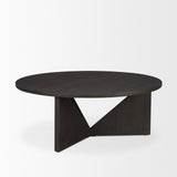 Tarro Brown Wood w/ Triangle Legs Coffee Table by Mercana at Eve Furniture