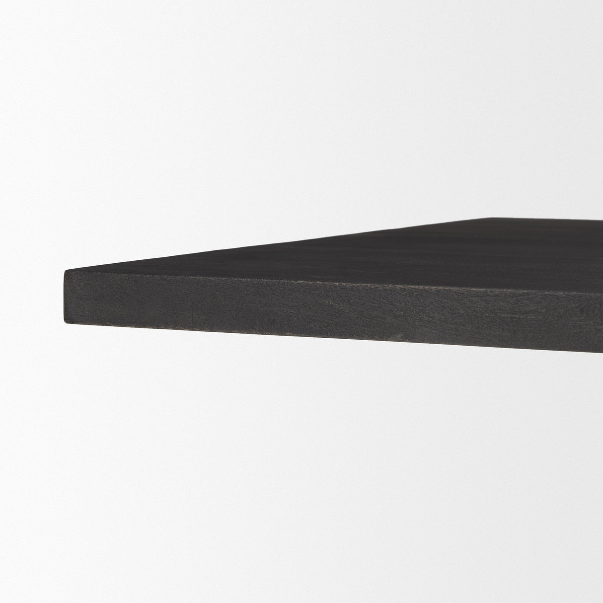 Tarro Rectangular Textured Black Wood w/ Geometrical Base Dining Table by Mercana at Eve Furniture