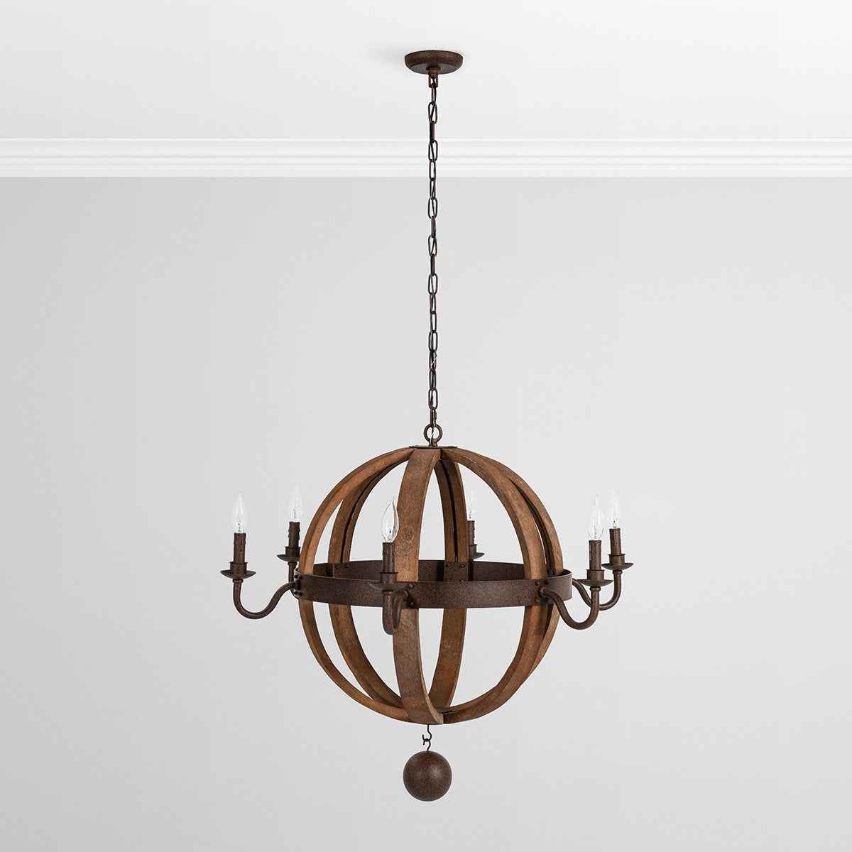 Tarsus Yellow/Brown Chandelier by Classic Home at Eve Furniture