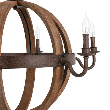 Tarsus Yellow/Brown Chandelier by Classic Home at Eve Furniture