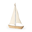 Tartane Large Brown/Cream Nautical Inspired Sailboat by Mercana at Eve Furniture