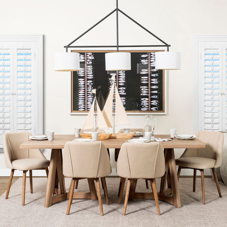 Tartane Small Brown/Cream Nautical Inspired Sailboat by Mercana at Eve Furniture