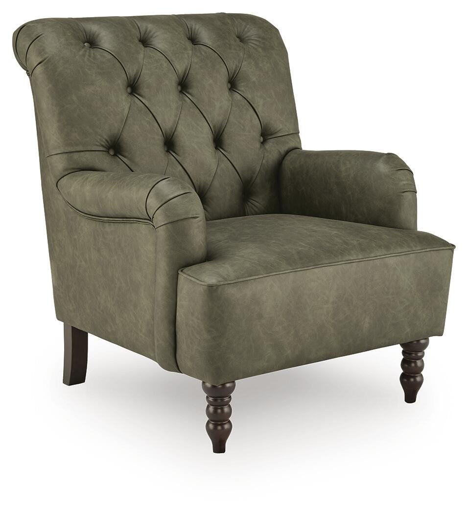 Tartonelle Green Accent Chair by Ashley at Eve Furniture