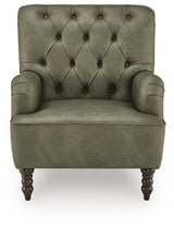 Tartonelle Green Accent Chair by Ashley at Eve Furniture