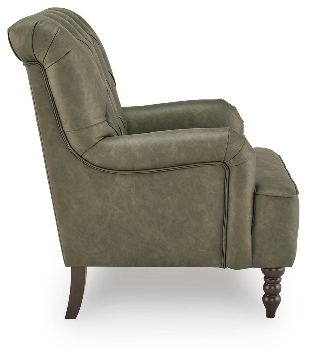 Tartonelle Green Accent Chair by Ashley at Eve Furniture