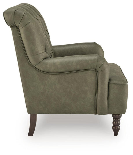 Tartonelle Green Accent Chair by Ashley at Eve Furniture