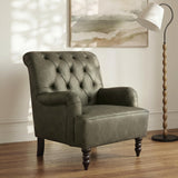 Tartonelle Green Accent Chair by Ashley at Eve Furniture