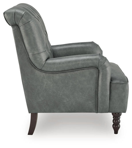 Tartonelle Slate Accent Chair by Ashley at Eve Furniture