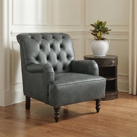 Tartonelle Slate Accent Chair by Ashley at Eve Furniture