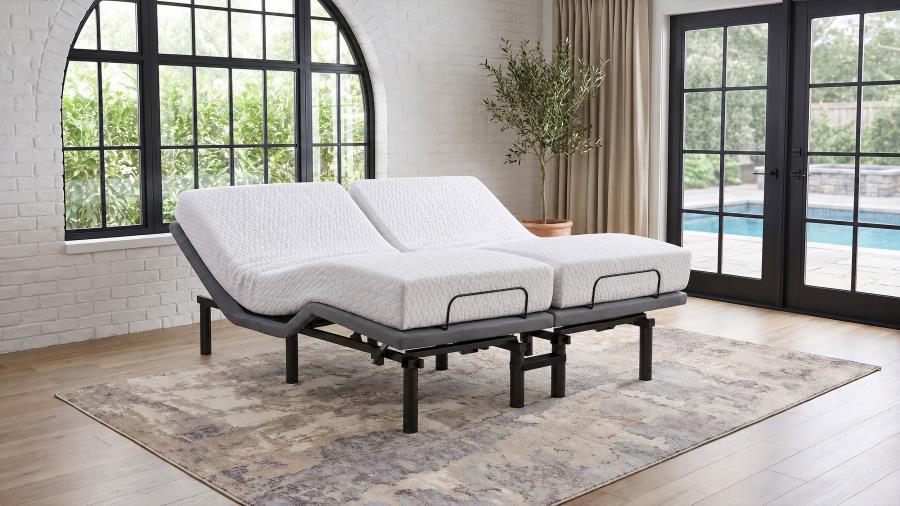 Tasca 2-Piece Split Eastern King Dual-Motor Adjustable Bed Base by Coaster at Eve Furniture