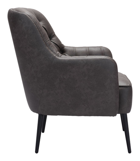 Tasmania Vintage Black Accent Chair by Zuomod at Eve Furniture