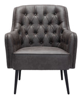 Tasmania Vintage Black Accent Chair by Zuomod at Eve Furniture