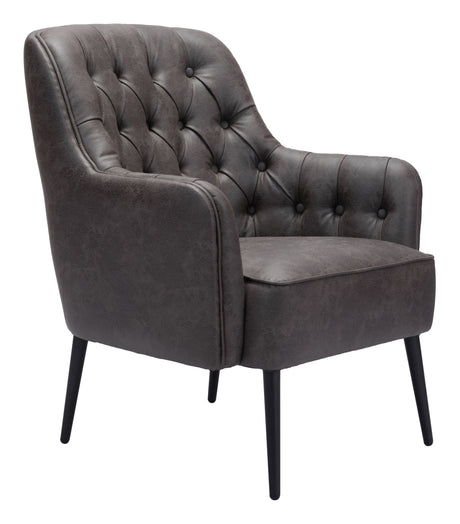 Tasmania Vintage Black Accent Chair by Zuomod at Eve Furniture