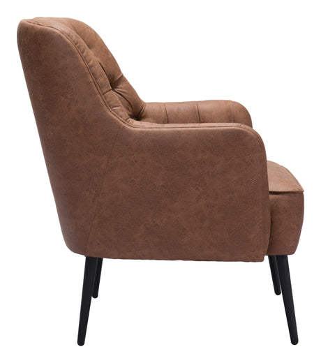 Tasmania Vintage Brown Accent Chair by Zuomod at Eve Furniture