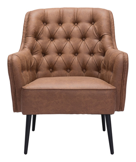 Tasmania Vintage Brown Accent Chair by Zuomod at Eve Furniture