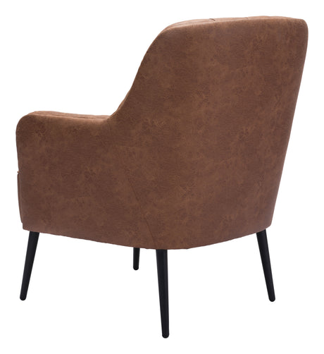 Tasmania Vintage Brown Accent Chair by Zuomod at Eve Furniture