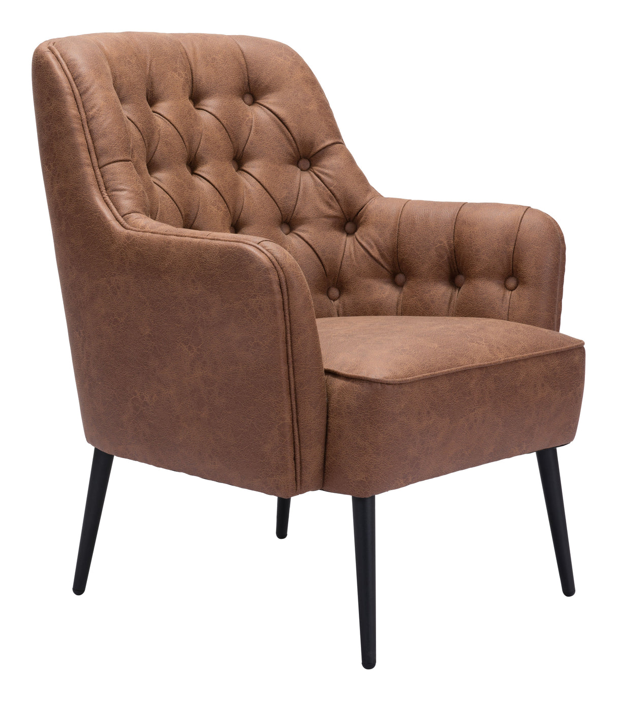 Tasmania Vintage Brown Accent Chair by Zuomod at Eve Furniture