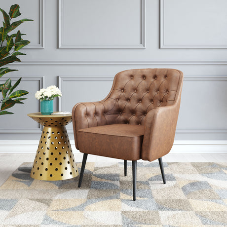 Tasmania Vintage Brown Accent Chair by Zuomod at Eve Furniture