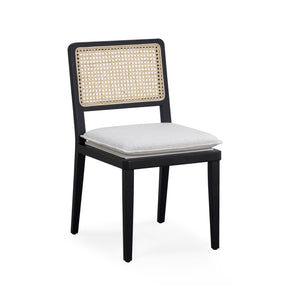 Tassina Cream Upcycled Performance Linen Dining Chair by TOV Furniture at Eve Furniture