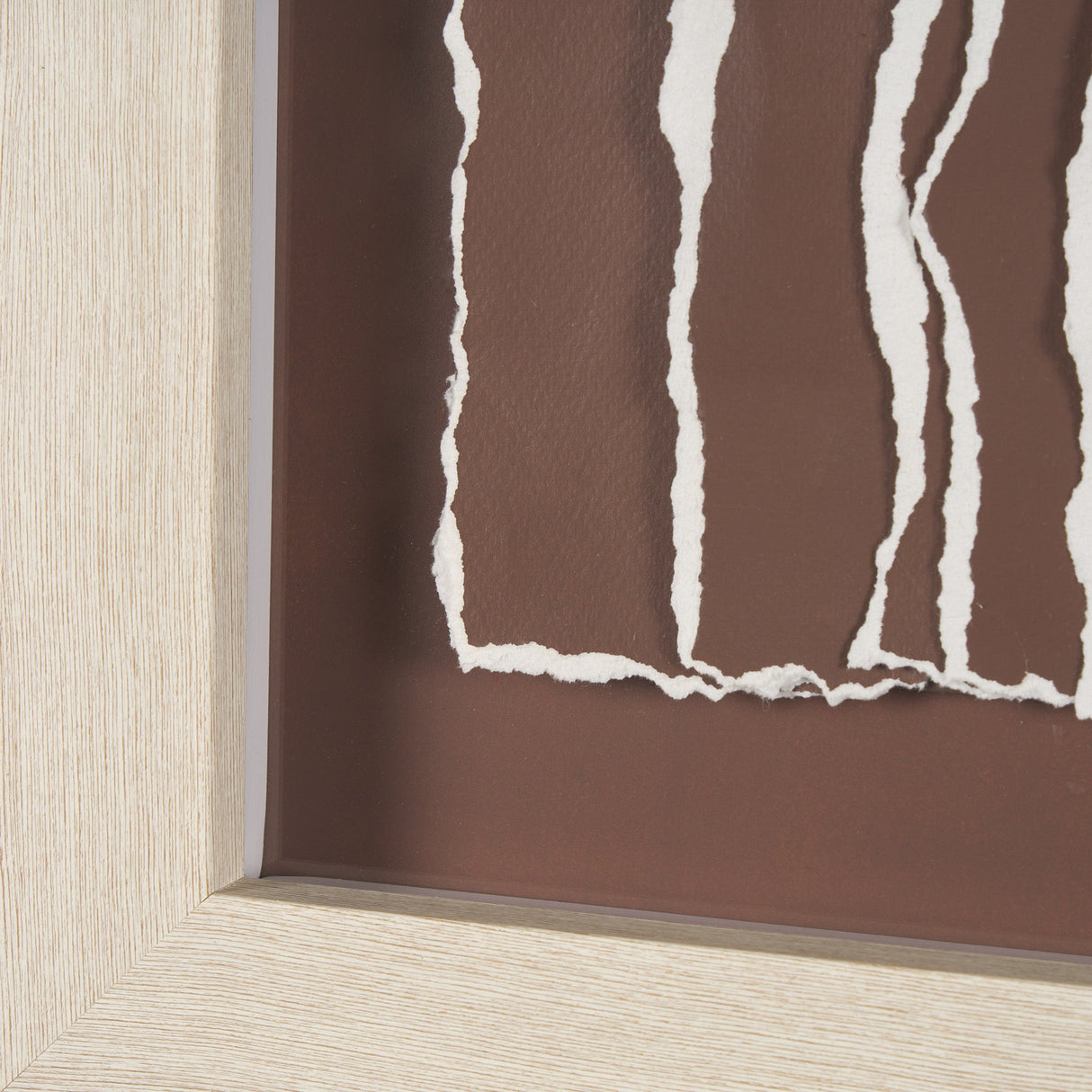 Tattered Waves II by Studio M a handmade Original Framed 3D Textured Artwork under Glass by Mercana at Eve Furniture