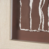 Tattered Waves II by Studio M a handmade Original Framed 3D Textured Artwork under Glass by Mercana at Eve Furniture