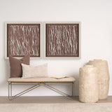Tattered Waves II by Studio M a handmade Original Framed 3D Textured Artwork under Glass by Mercana at Eve Furniture