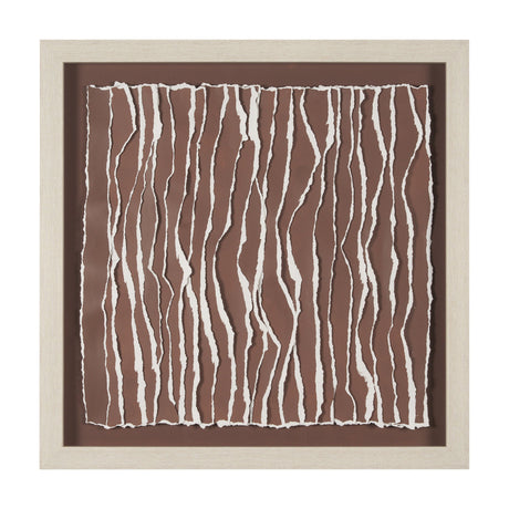 Tattered Waves II by Studio M a handmade Original Framed 3D Textured Artwork under Glass by Mercana at Eve Furniture
