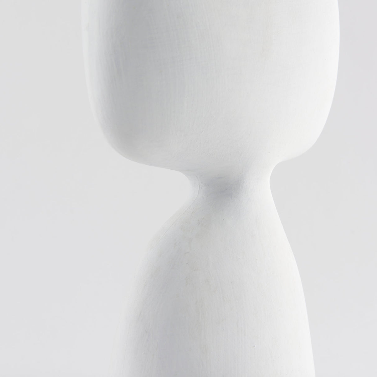 Tatum 11.6H Sculptural White Ceramic Vase by Mercana at Eve Furniture