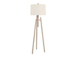 Tatum Brown/White Floor Lamp by Crestview at Eve Furniture