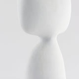 Tatum Sculptural White Ceramic Vase by Mercana at Eve Furniture