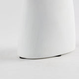 Tatum Sculptural White Ceramic Vase by Mercana at Eve Furniture