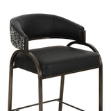 Tatum Vegan Leather 2-Tone Counter Stool by TOV Furniture at Eve Furniture