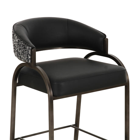 Tatum Vegan Leather 2-Tone Counter Stool by TOV Furniture at Eve Furniture