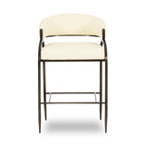 Tatum Vegan Leather 2-Tone Counter Stool by TOV Furniture at Eve Furniture