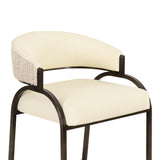 Tatum Vegan Leather 2-Tone Counter Stool by TOV Furniture at Eve Furniture