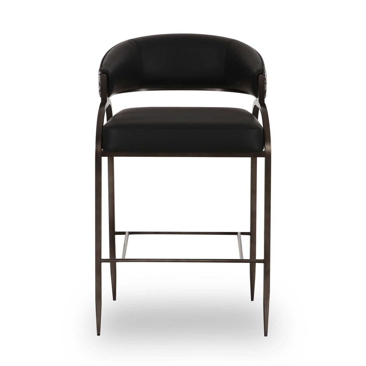 Tatum Vegan Leather 2-Tone Counter Stool by TOV Furniture at Eve Furniture