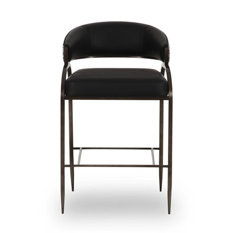 Tatum Vegan Leather 2-Tone Counter Stool by TOV Furniture at Eve Furniture