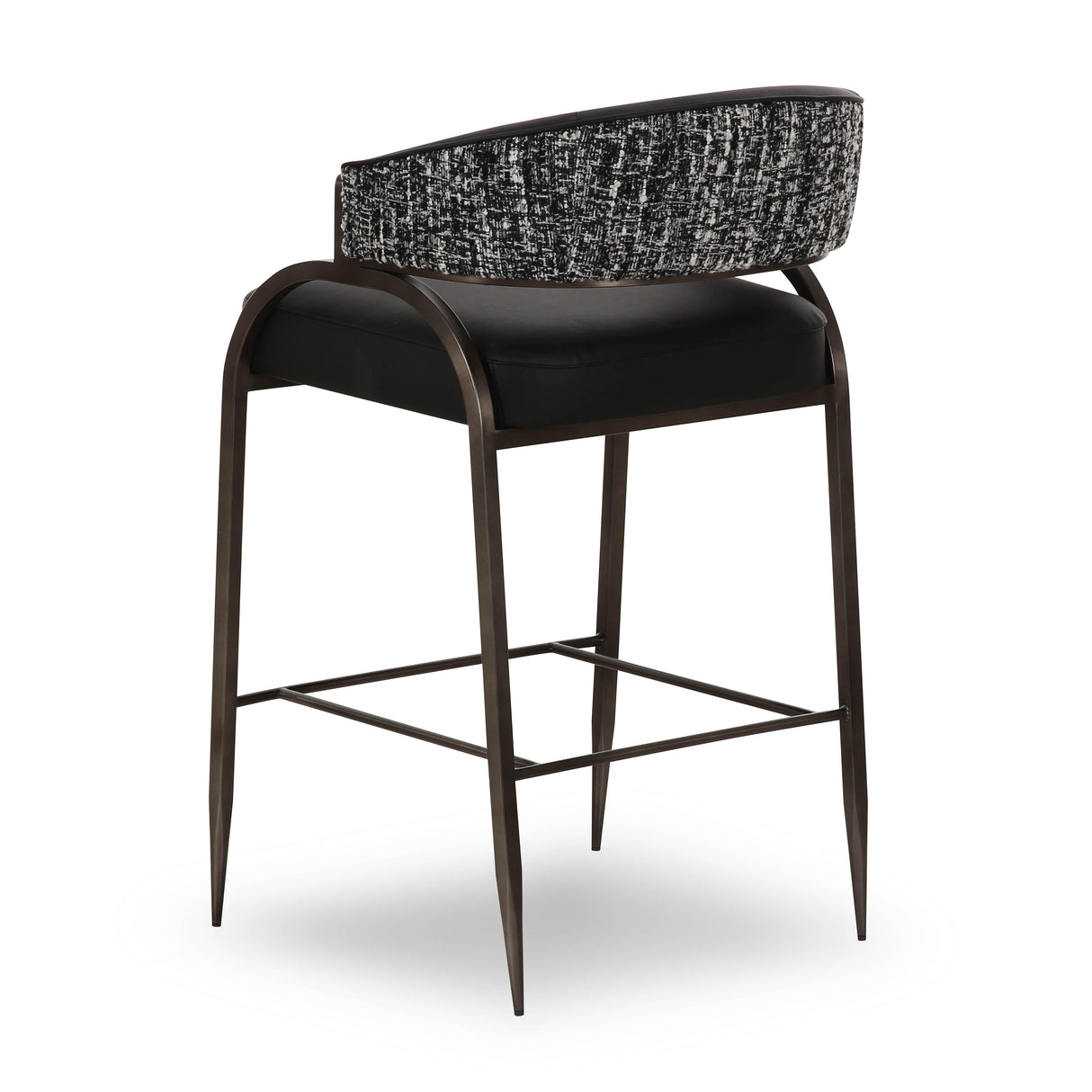 Tatum Vegan Leather 2-Tone Counter Stool by TOV Furniture at Eve Furniture
