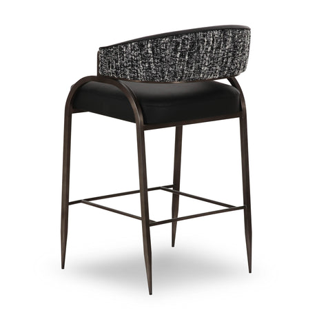 Tatum Vegan Leather 2-Tone Counter Stool by TOV Furniture at Eve Furniture