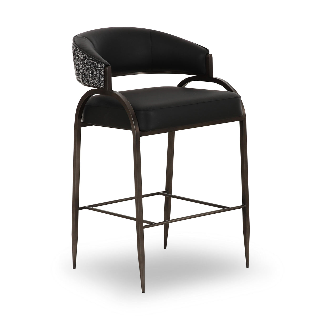 Tatum Vegan Leather 2-Tone Counter Stool by TOV Furniture at Eve Furniture